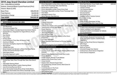 2018 Jeep Grand Cherokee Limited