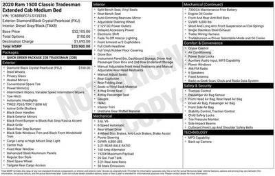 2020 RAM 1500 Classic Tradesman