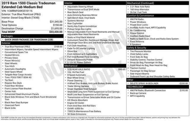 2019 RAM 1500 Classic Tradesman