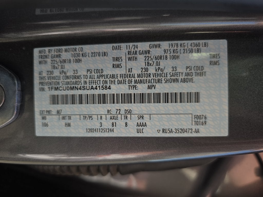 2025 Ford Escape ST-Line
