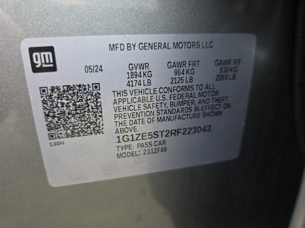 2024 Chevrolet Malibu 2LT