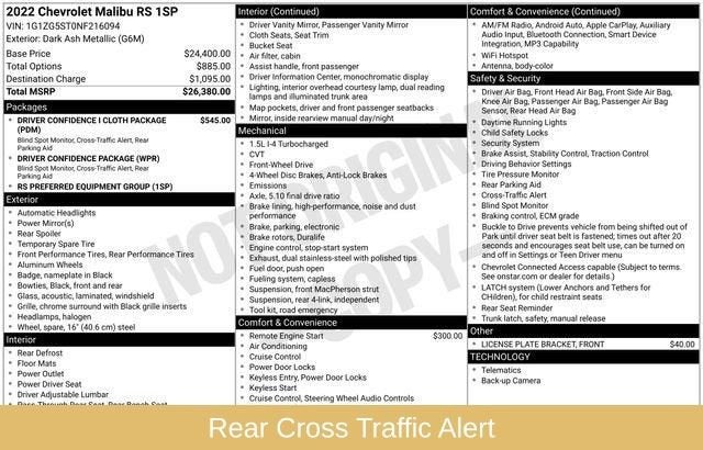 2022 Chevrolet Malibu RS