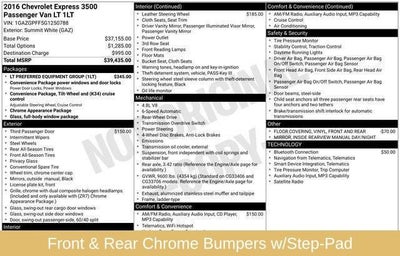 2016 Chevrolet Express Passenger 3500 LT