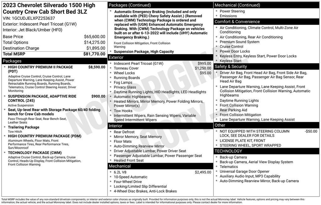 2023 Chevrolet Silverado 1500 High Country