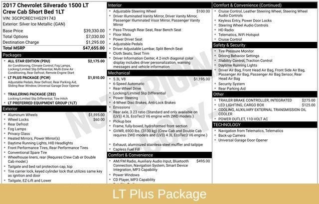 2017 Chevrolet Silverado 1500 LT