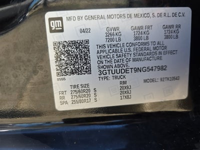 2022 GMC Sierra 1500 SLT