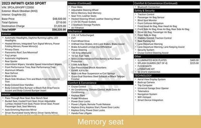 2023 INFINITI QX50 SPORT