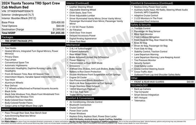 2024 Toyota Tacoma 2WD SR5
