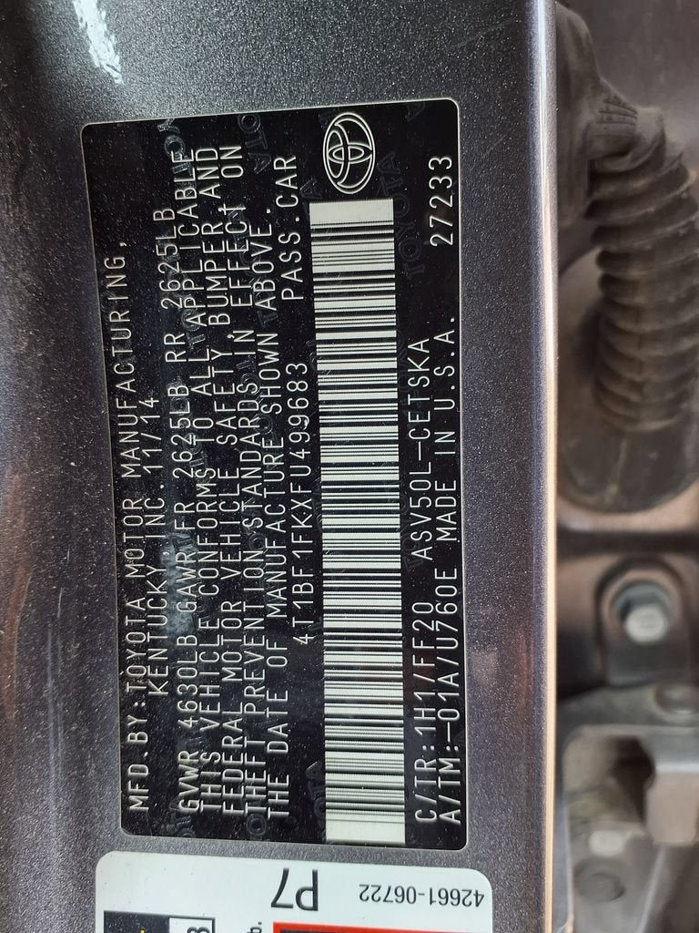 2015 Toyota Camry XLE