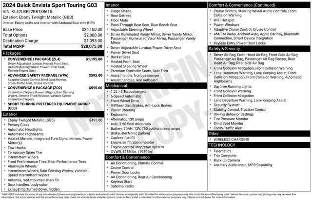 2024 Buick Envista Sport Touring