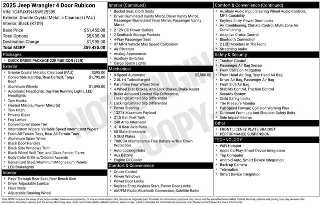 2025 Jeep Wrangler Rubicon