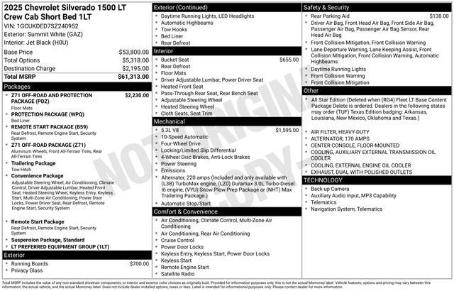 2025 Chevrolet Silverado 1500 LT