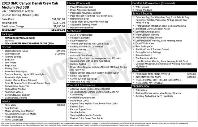 2023 GMC Canyon Denali