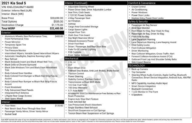 2021 Kia Soul S
