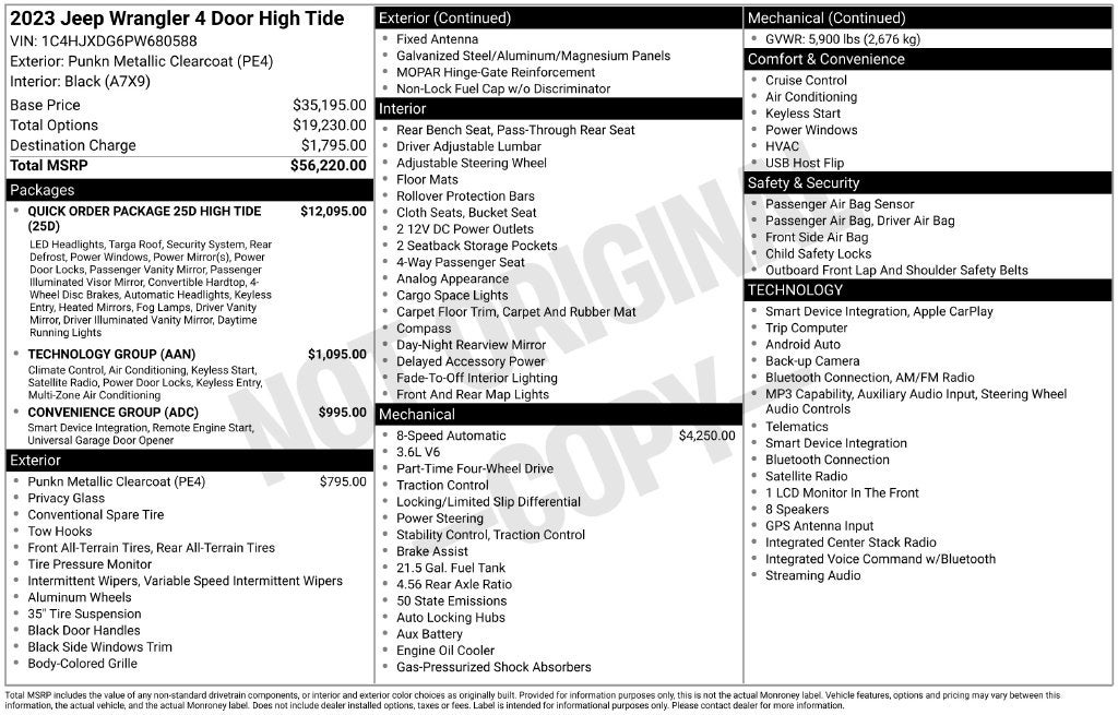 2023 Jeep Wrangler High Tide