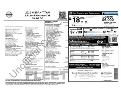 2020 Nissan Titan SV