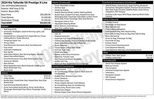 2024 Kia Telluride SX-Prestige X-Line