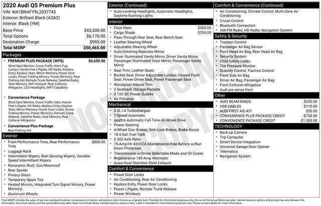 2020 Audi Q5 45 Premium Plus quattro