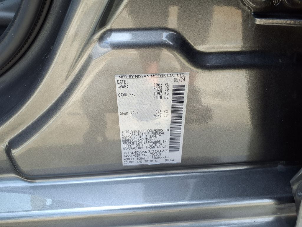 2025 Nissan Altima 2.5 SV