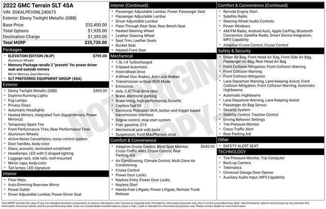 2022 GMC Terrain SLT