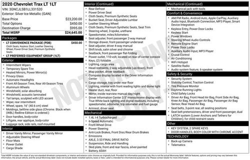 2020 Chevrolet Trax LT