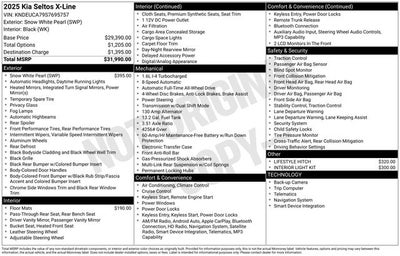 2025 Kia Seltos X-Line
