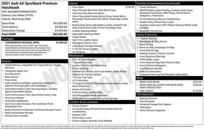 2021 Audi A5 40 Premium quattro