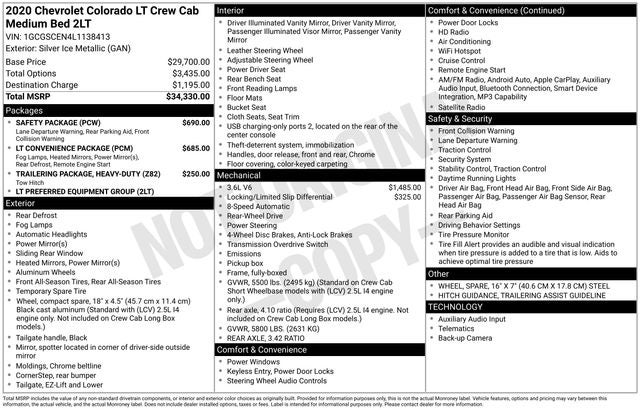 2020 Chevrolet Colorado LT