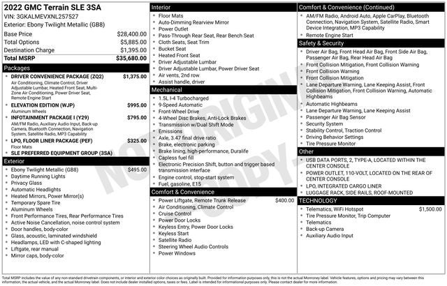 2022 GMC Terrain SLE