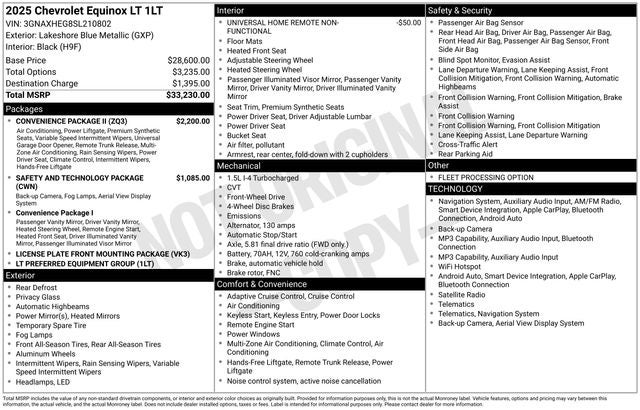 2025 Chevrolet Equinox LT