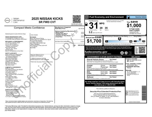 2025 Nissan Kicks SR