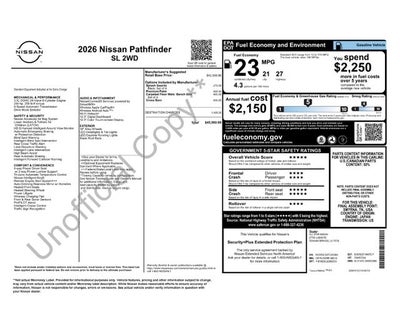 2026 Nissan Pathfinder SL