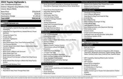 2023 Toyota Highlander L