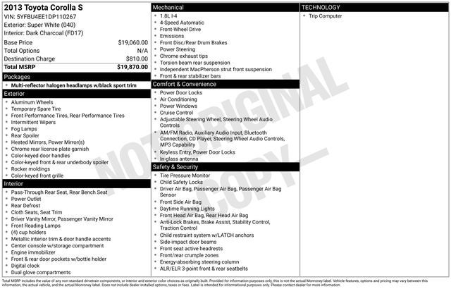 2013 Toyota Corolla Base