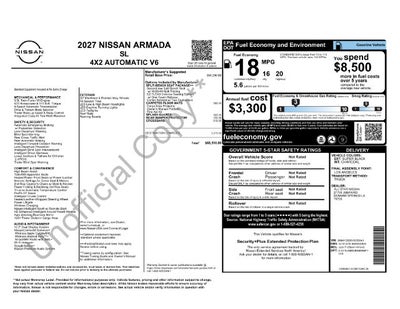 2027 Nissan Armada SL