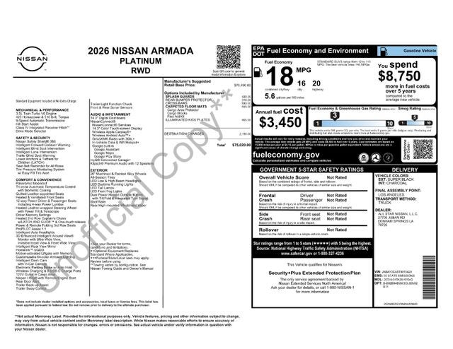 2026 Nissan Armada Platinum