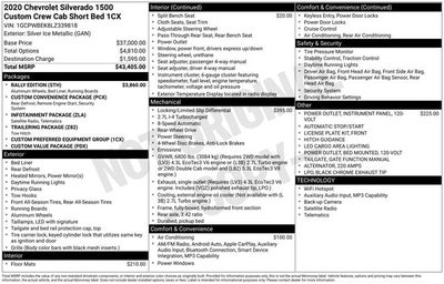 2020 Chevrolet Silverado 1500 Custom