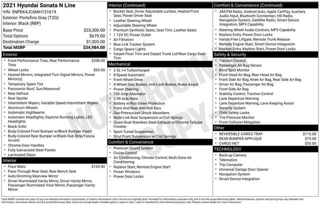 2021 Hyundai Sonata N Line