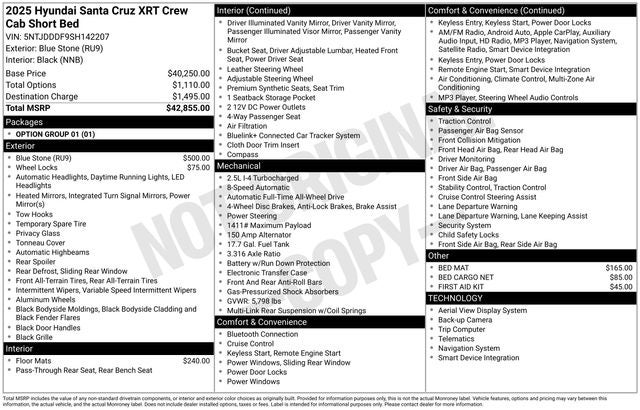 2025 Hyundai Santa Cruz XRT