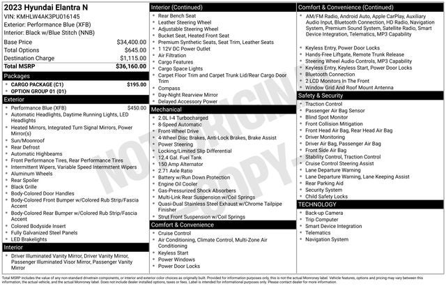 2023 Hyundai Elantra N DCT