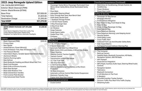 2023 Jeep Renegade Upland