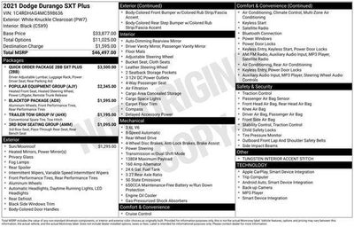 2021 Dodge Durango SXT Plus RWD