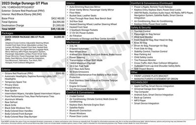 2023 Dodge Durango GT Plus RWD