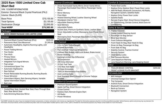 2025 RAM 1500 Limited Crew Cab 4x4 5'7' Box
