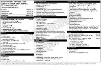 2022 Chevrolet Silverado 1500 2WD Crew Cab Short Bed Custom