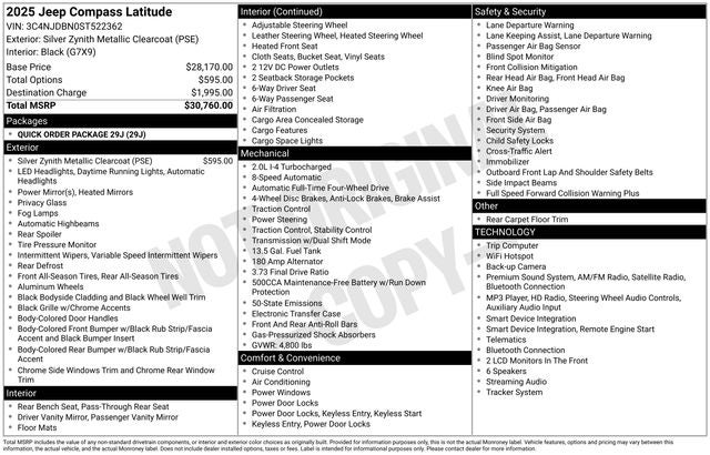 2025 Jeep Compass Latitude 4x4