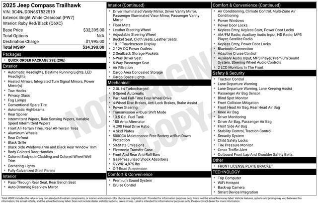 2025 Jeep Compass Trailhawk 4x4