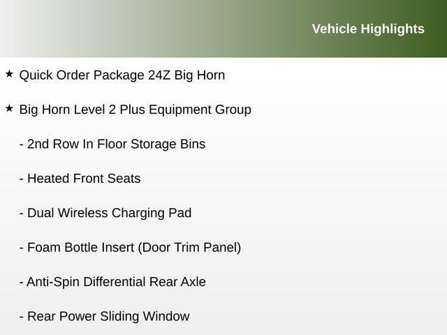 2025 RAM 2500 Big Horn Crew Cab 4x4 6'4' Box