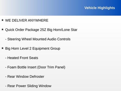 2019 RAM 1500 Big Horn/Lone Star