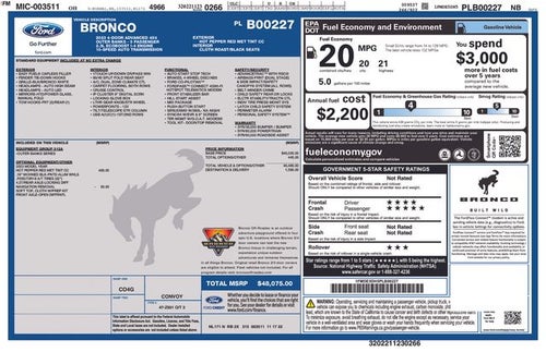 2023 Ford Bronco Outer Banks